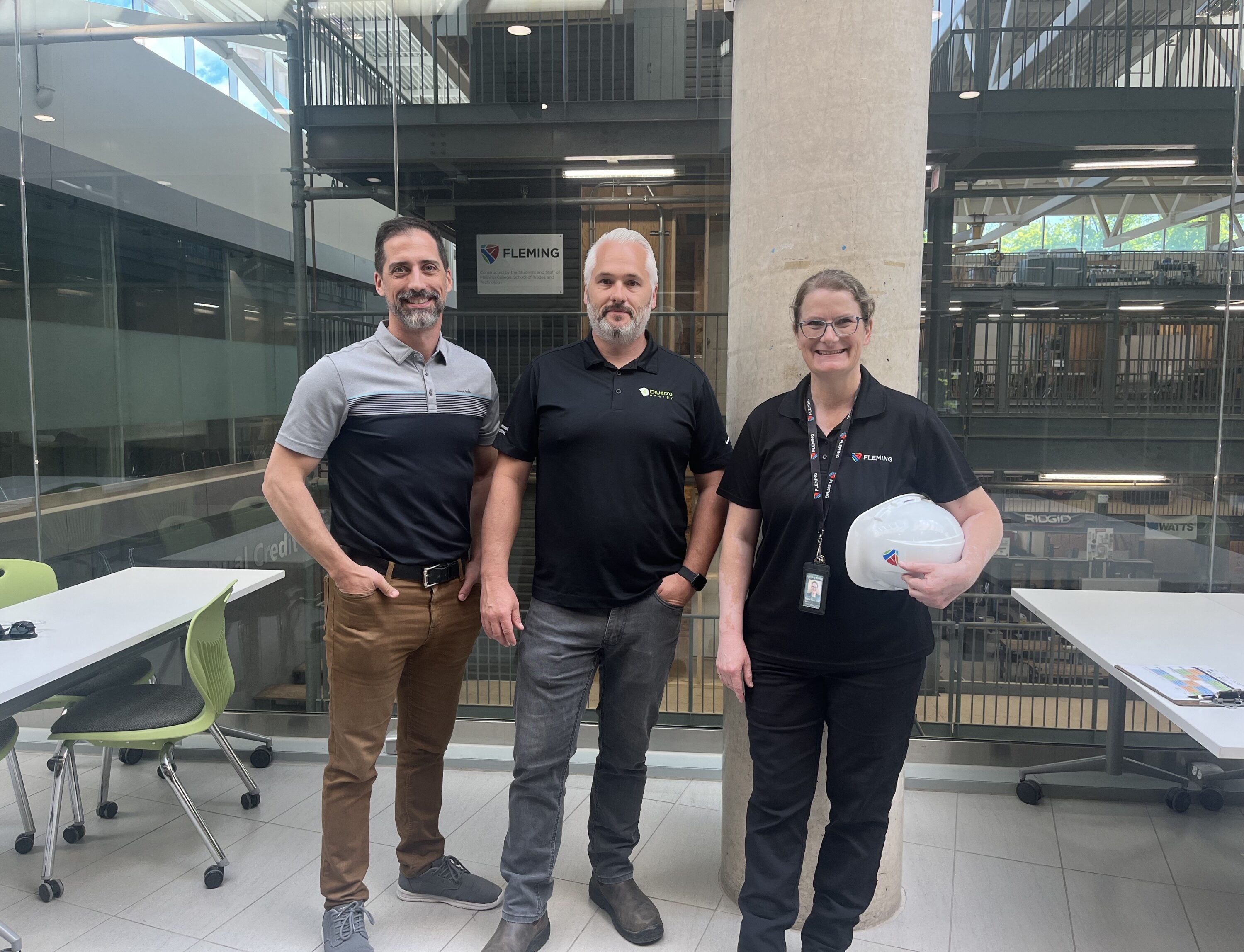 Diverso Energy and Fleming College teams