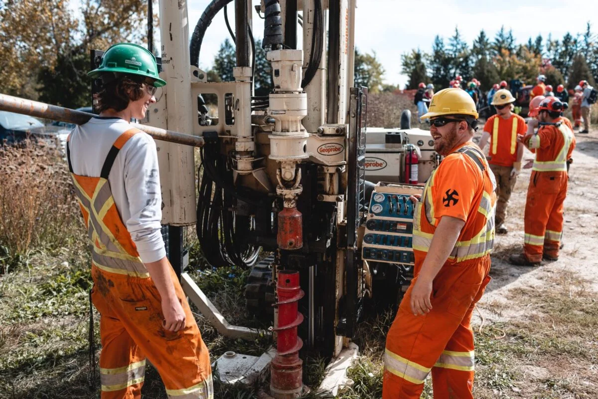 Students in Fleming Colleges Resources Drilling Technician Program